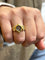 Bague Bague antique or jaune et diamants 58 Facettes