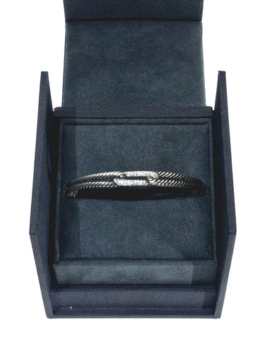 Bracelet David Yurman - Bracelet Argent Et Diamants 58 Facettes