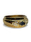 Bague 50 Bague Chaumet or jaune saphir cabochon et diamants 0,09 ct 58 Facettes 972