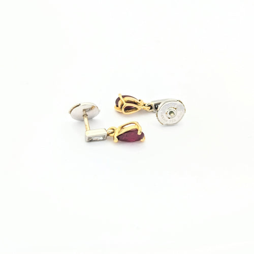 Boucles d'oreilles Boucles d'oreilles diamants et rubis 58 Facettes 29567
