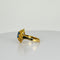 Bague Bague en or jaune avec topaze bleue de 1,5 carat 58 Facettes 2509004