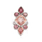 Bague Bague or blanc Marquise Rose 58 Facettes LP978/14