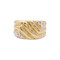 47 Bague godrons en or jaune et diamants. 58 Facettes 34440
