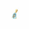 Pendentif Pendentif or jaune et aigue-marine 58 Facettes 31230