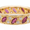 Bague 57 Bague Or jaune Grenat, Diamant 58 Facettes 2687555CN