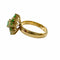 Bague 57.5 Bague de style contemporain du XXe siècle en or 18 kt avec émeraudes de 1,05 ct 58 Facettes Q300B