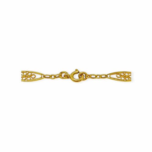 Collier Collier maillons filigranes en or jaune 58 Facettes 330080258