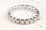 Bague 53 Alliance Éternité en Or Blanc 18 Carats et 1.26 CTDiamants 58 Facettes ALLDIAM126-107