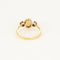 Bague 51,5 Bague en or jaune, opale et rubis de synthèse 58 Facettes SQU3784X6