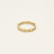 Bague 53 Anneau en or jaune et or gris 58 Facettes ASN0332