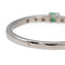 Bague 53 Bague Or blanc Emeraude, Diamant 58 Facettes 2898446CN