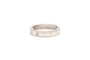 Bague contemporaine en or blanc 18 carats sertie de diamants "taille" brillant (+-0.25ct)