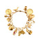 Bracelet Bracelet en or jaune à pampilles 58 Facettes COL3226