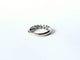 Bague 53 Demi alliance or blanc, diamants baguettes 58 Facettes