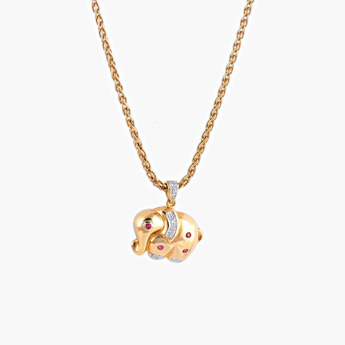 Collier Collier Eléphant 58 Facettes AB120