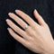 Solitaire or blanc et diamant
