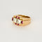 Bague 52 Bague Tank or blanc et or jaune, diamants 58 Facettes 250017