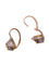 Boucles d'oreilles Paire de dormeuses, en or rose 18k et argent 58 Facettes
