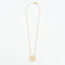 Collier Collier Ginette NY "Baby Lace Monogram" or rose 58 Facettes