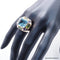 Bague 55.5 Bague Aigue Marine Péridot Améthyste - ref 4297 58 Facettes 4297