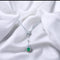 Collier pendentif Émeraude & Diamants – Or Gris 18K 58 Facettes