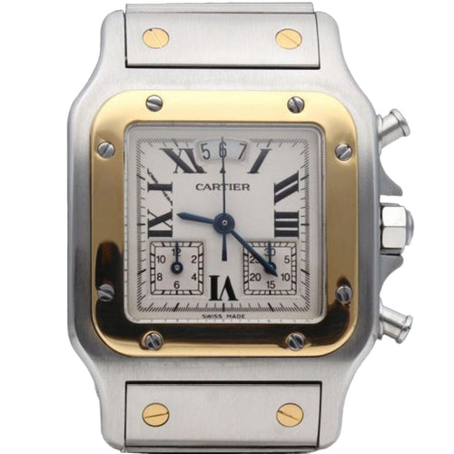 Montre Cartier Montre Santos Galbee Chronograph 58 Facettes MT42322