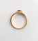 Bague jonc vintage Art Déco or jaune, cabochon de rubis 58 Facettes A06209