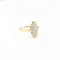 Bague 53 Bague marquise en or jaune et diamants 58 Facettes 30057