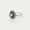 Bague 54,5 Bague Art déco en platine et or blanc, diamants et saphirs 58 Facettes 250356