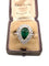 Bague 61 Bague en or blanc avec émeraude centrale et diamants environnants 58 Facettes