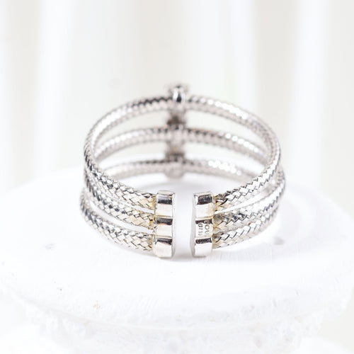 Bague 66 Bague TOUS en or blanc avec diamants taille brillant 58 Facettes J000002214