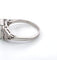 Bague vintage en or blanc avec aigue-marine de 2,40 ct et diamants de 0,25 ct