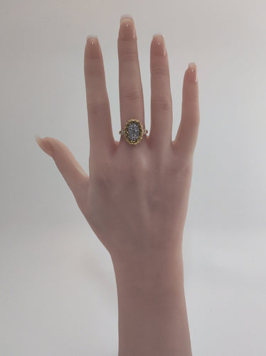 Bague 53 Bague Laurier or jaune diamants 58 Facettes