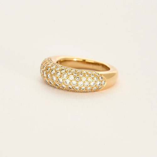 Bague 52 CHAUMET - Bague Anneau or jaune diamants 58 Facettes 81