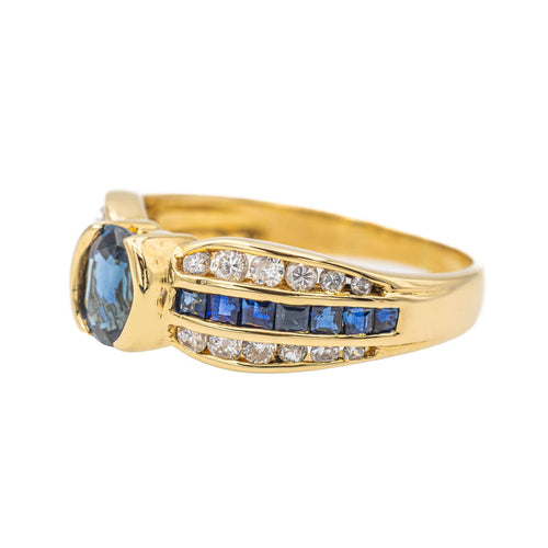 Bague 51 Bague Or jaune Saphir, Diamant 58 Facettes 2866506CN