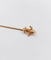 Epingle antique cravate ou foulard or rose fleur de lys (circa 1900)