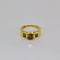 Bague 59 Solitaire diamant cognac et saphirs 58 Facettes
