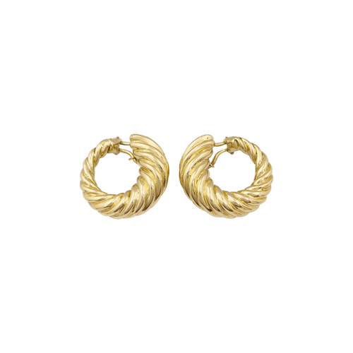 Boucles d'oreilles Boucles d'oreilles vintage, or jaune. 58 Facettes 34424