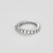 Bague 53 Bague souple en or blanc et diamants 58 Facettes JRW0021-53