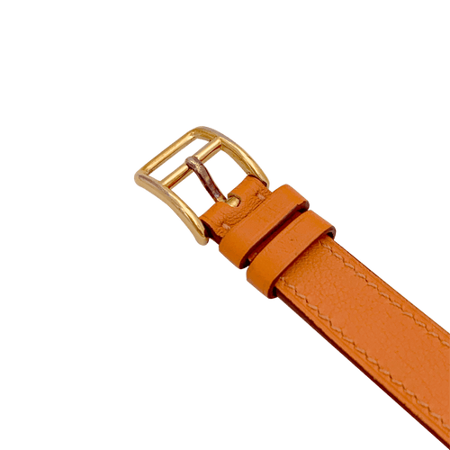 Montre Montre Hermès, "Arceau", plaqué or, acier, cuir. 58 Facettes 34466