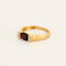 Bague 54 Bague Or Jaune Grenat Diamants 58 Facettes LP1023/12