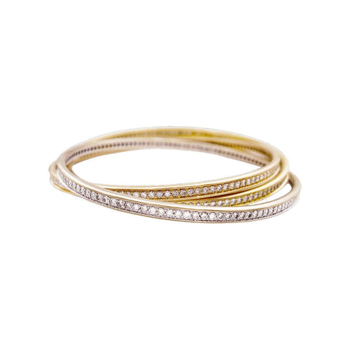 Bracelet Bracelet Cartier Trinity trois ors et diamants. 58 Facettes 34490