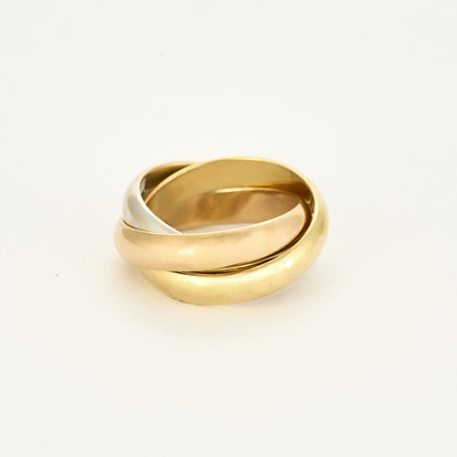 Bague 50 Cartier- Trinity - Grand modèle - Bague trois ors 58 Facettes CAN1327