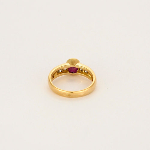 Bague 53 Rubis et Diamants 58 Facettes LP1319/11