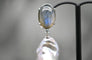 Boucles d'oreilles Boucles d'oreilles pendantes Labradorite, Perles de culture, Diamants 58 Facettes