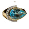 Bague Bague or jaune, Diamants, Topaze Bleue 58 Facettes 7861 A