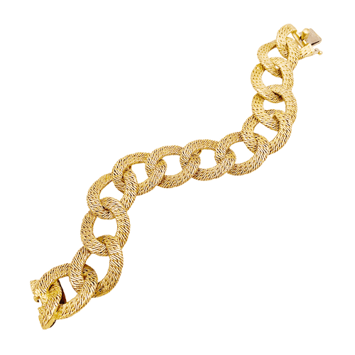Bracelet Bracelet Georges Lenfant, maillons "paillettes". 58 Facettes 34697