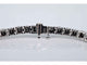 Bracelet Bracelet tennis en or blanc serti de diamants noirs tout autour 58 Facettes 2117
