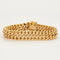 Bracelet Gourmette maille américaine or jaune 58 Facettes LP724