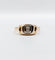 Bague 53.5 Bague Tank Art Déco or rose, petit diamant et monture géométrique (circa 1950) 58 Facettes A05167